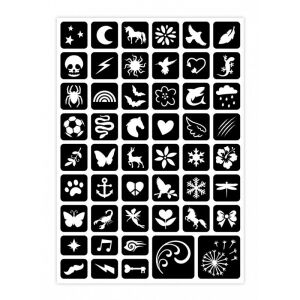 Šablóny na dočasné tetovanie, šablóny na tetovaciu súpravu BUKI - Tetovačky