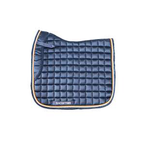 Showtime Valencia sötétkék nyeregalátét fehér és narancssárga szegéllyel - Nyeregalátét