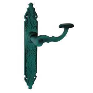 Hamburg Íves antiker grüner Türgriff, Hebelstil, ohne Schlüsselloch - Gomboss Türknäufe & Türklinken