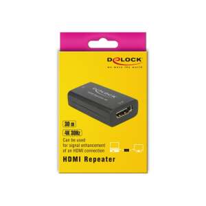 Delock 11403 Reapeter HDMI 4K fekete jelerősítő 58483329 