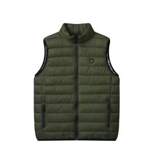 Zöld fűthető mellény férfiaknak, könnyű, 5XL méret - Nőknek