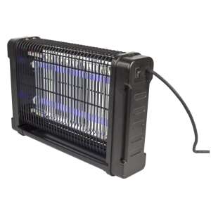 Knock Off Insectkiller, elektromos rovarcsapda, 12W, fekete, kártevőirtás, UV-A fény, legyek, szúnyogok, lepkék, 30m² lefedettség - Knock Off