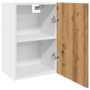 vidaXL tölgy színű faliszekrény nyitott ajtóval - Konyhaszekrény