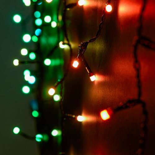 Dekortrend Heylight okos fényfüggöny zöld és piros RGB LED-ekkel