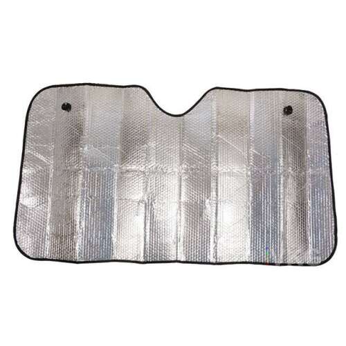 Autós napellenző, szélvédő napellenző, 130x60cm, ezüst, hővédelem