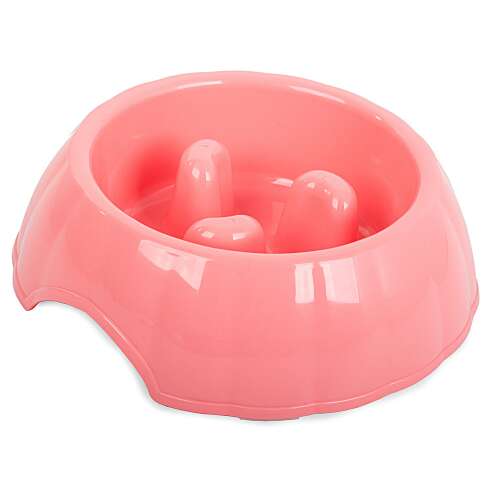 Habzsolásgátló evéslassító tál kutya macska 0.6l, rózsaszín 109938497