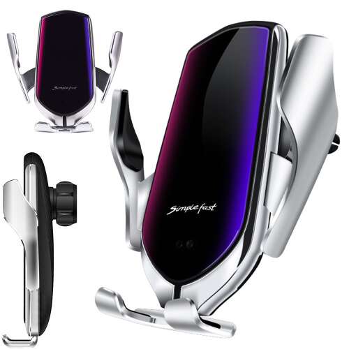 Autós telefontartó, szellőzőrácsra illeszhető gravitációs,Vezeték nélküli töltés 109939340