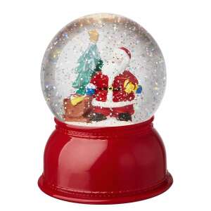X-MAS hógömb LED fénnyel, "Santa", Ø 10 cm