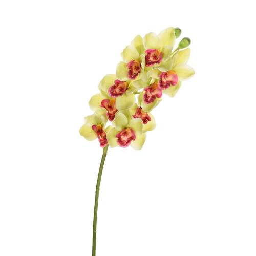 Orchidea Művirág 1 szálas 85cm #zöld 39466207