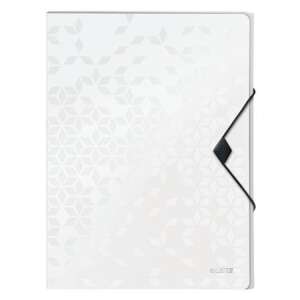LEITZ Wow Jumbo A4 30mm Elastic Folder, White - File folder