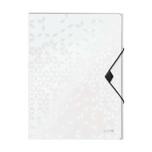 LEITZ Wow Jumbo A4 30mm Elastic Folder, White
