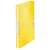 LEITZ Wow Jumbo A4 yellow elastic folder, 30mm spine, side view