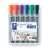 Markere pentru flipchart STAEDTLER Lumocolor 356, 6 bucăți, vârf conic, culori asortate