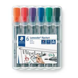 STAEDTLER "Lumocolor 356" 2 mm, conic, 6 culori diferite Set de markere pentru flipchart 58122752 Markere whiteboard