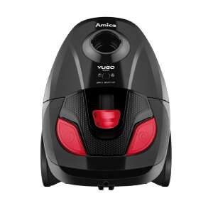Vysávač Amica Yugo VM1043, pohľad spredu, čierna a červená - Vysávače