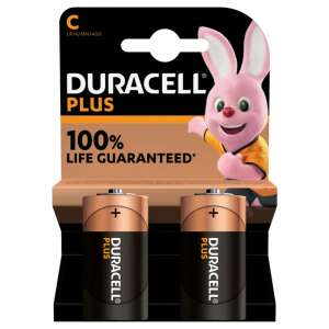 Duracell Plus C elemek, 2 db-os csomag - Duracell