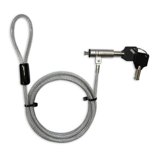 Techly IQ-LOK-15-K Ezüst 1,8 M kábelzár 109980883 - Techly