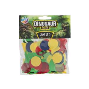 Moxy Dinosaur Party Konfetti, 20 gramów, kolorowe dekoracje z motywem dinozaurów na przyjęcia urodzinowe dla dzieci - Dekoracja na imprezę