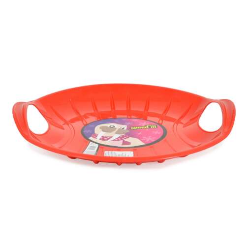 Piros Moni Speed M szánkó pingvin mintával, 60x60cm