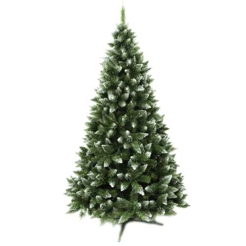 Künstlicher Weihnachtsbaum Diamond, mit Plastiksockel - dunkelgrün, 220 cm