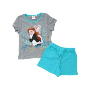Pijama scurtă Disney Frozen Anna și Elsa, mărimea 7 ani - Disney Pijamale pentru copii, cămăși de noapte