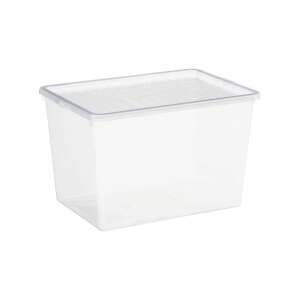 Iris Basic Shoebox Műanyag Tárolódoboz tetővel 11,5L - Átlátszó 109993516 - Tárolódoboz & kosár