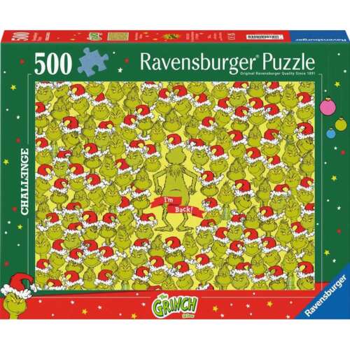 Ravensburger Challenge Merry Grinchmas 500 darabos kirakó doboz