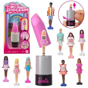 Mattel Barbie Miniland prekvapenie bábika v rúžovom balení a kolekcia bábik - Mattel