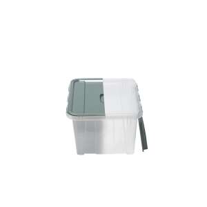 Iris Probox Fliplid Műanyag Tárolódoboz szárnyas tetővel 50L - Átlátszó/kék 109995996 - Tárolódoboz & kosár