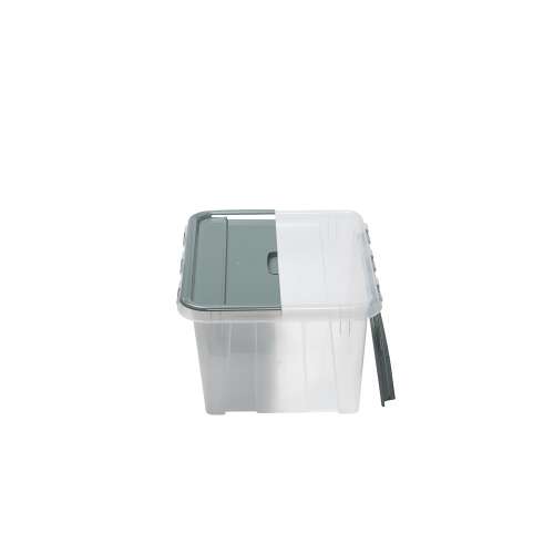 Iris Probox Fliplid Műanyag Tárolódoboz szárnyas tetővel 50L - Átlátszó/kék 109995996