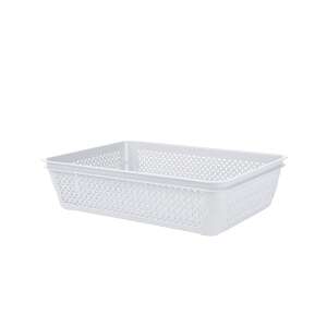 Titiz Iris Retro Műanyag Tárolókosár, 1,6L - Fehér - Tárolódoboz & kosár