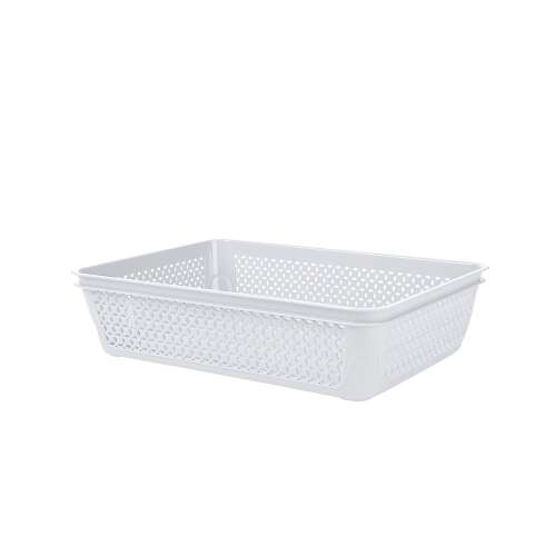 Titiz Iris Retro Műanyag Tárolókosár, 1,6L - Fehér