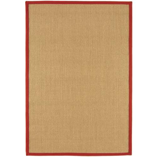 ASY Sisal 160x230cm Linen/piros szőnyeg 110004480