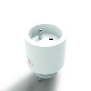 Smart konnektor SK/CZ s meračom spotreby, biely, šikmý pohľad - Lampy&osvetlenie