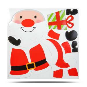 Összeállítható Mikulás hűtőmágnes, karácsonyi dekoráció, 40 x 25 cm - Nonbrand Karácsonyi dekoráció