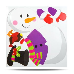 Karácsonyi hűtőmágnes hóember alkatrészek - Nonbrand Karácsonyi dekoráció