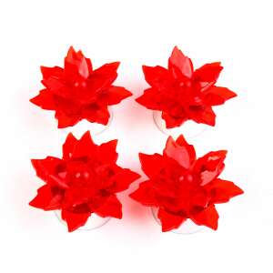 Family Decor Decorațiune florală LED, set de 4, lumini florale roșii - Nonbrand Decorațiuni de Crăciun