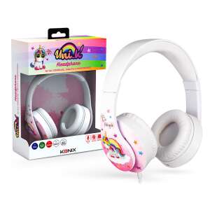 Детски слушалки Konix Unik Be Magic с микрофон, дизайн еднорог - KONIX