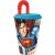 Superman Savior Trinkbecher mit Strohhalm, Kunststoff 430 ml 39475135