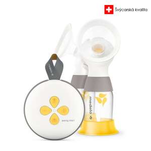 Medela Swing Maxi™ electric double breast pump, white and yellow, with two pump parts and a control unit - Babies & Toddler