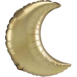 Gold, Arany szatén hold fólia lufi 66 cm 39476193 