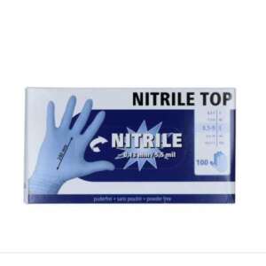 Nitrile Top pormentes kesztyűk, L méret, 100 db - Takarítás