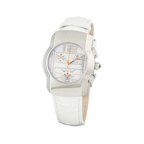 ChronoTech CT7280B-06 női karóra, fehér bőrszíj, chronograph - Chronotech