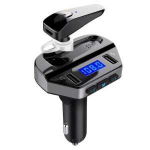 V6 Bluetooth FM Transmitter with Dual USB Charger and Hands-free Earphone - Car electronic