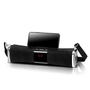 Difuzor Bluetooth portabil cu suport pentru telefon si radio FM cu sunet remarcabil, negru 39667077 Boxe Portabile