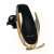 Gold wireless car phone holder with automatic sensor, Qi charging, front view
