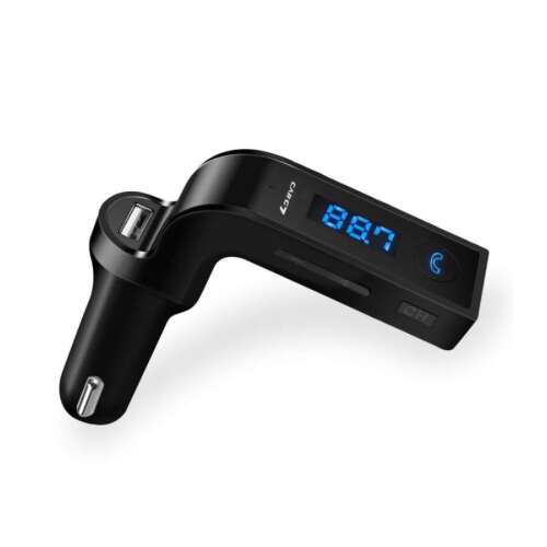 Carg7 Bluetooth FM vysielač, čierny, s USB a slotom pre MicroSD kartu