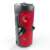 Super Bass portable 30W wireless Bluetooth speaker red, ZQS-4226, with LED lights, microphone, TF card, USB, AUX, FM radio, and karaoke function