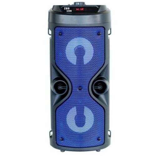 Super Bass portable 30W Bluetooth speaker in blue