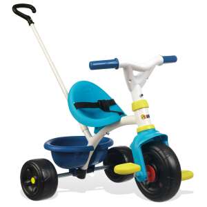 Smoby Be Fun Tricikli levehető tolókarral és kosárral #kék 39552171 Tricikli - Unisex